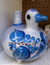 Clay hand-painted bird water pitcher
'Mexico' on bottom
$15.80