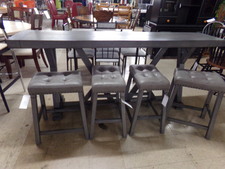 Grey bar - 7ft long
Comes with 4 matching barstools
$630.00