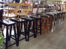 BAR STOOLS.  Long double row of options
$97.50