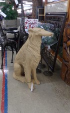 Dog statue is over 3 ft tall.  
Find at store entry
$117.60