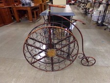 Brown and gold bike-shaped wine rack
$126.60