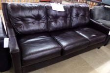 Dark brown leather sleeper-sofa
$625.00